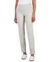 Jm Collection Women's Ponte-knit Pull-on Ankle Pants, Created For Macy's In Stone Wall