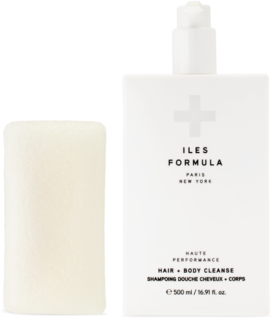 Iles Formula Hair & Body Cleanser Set, 500 ml In White