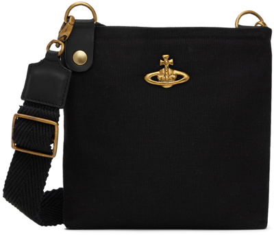 Vivienne Westwood Black Jones Crossbody Bag In 233-w00iw-n402et