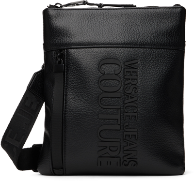 Versace Jeans Couture Black Grained Bag In E899 Black