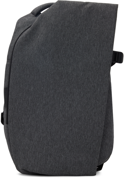 Côte And Ciel Gray Small Isar Backpack In Black Melange