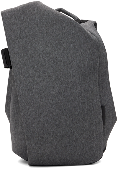 Côte And Ciel Gray Medium Isar Backpack In Black Melange
