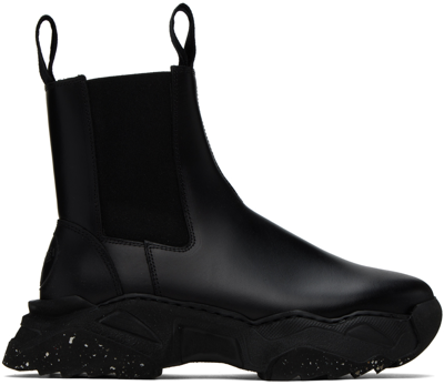 Vivienne Westwood Black Romper Chelsea Boots In 233-l0028-n401