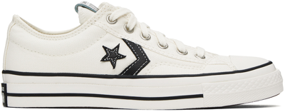 Converse Star Player 76 Casual Shoes In Vintage White/black/vintage White