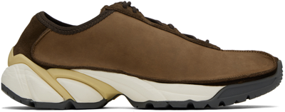 Our Legacy Brown Klove Sneakers In Rocher Brown Leather