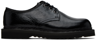 Our Legacy Black Trampler Derby's In Black Cracked Patent