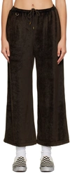 DOUBLET BROWN CRYSTAL-CUT LOUNGE PANTS