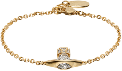 Vivienne Westwood Gold Bright Bas Relief Bracelet In 233-02r678-r678cn