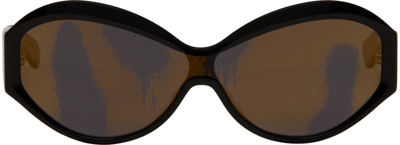 A Better Feeling Black Katsu Edition Kat01 Sunglasses In Black/yellow Wide Sm