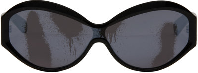 A Better Feeling Black Katsu Edition Kat01 Sunglasses In Black/silver Wide Sm