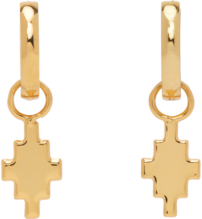 Marcelo Burlon County Of Milan Gold Cross Pendant Earrings