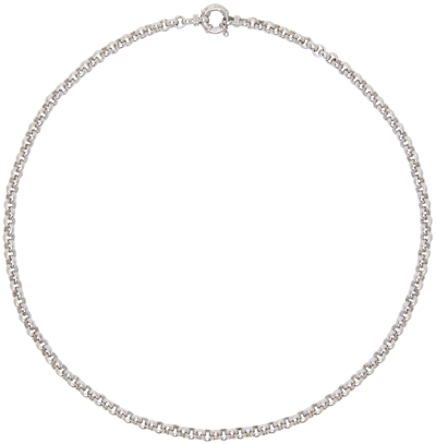 Tom Wood Silver Thick Rolo Chain Necklace