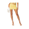 Edikted Cyrene Mesh Mini Skirt In Yellow