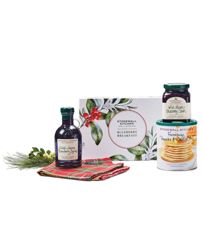 Stonewall Kitchen Holiday Blueberry Breakfast Gift Box, 4 Piece Set