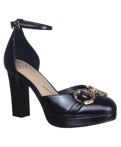 Impo Women's Odilie Ornamented Platform Pumps In Black-faux Leather