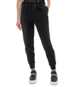 Dkny Mid Rise Slim Fit Joggers In Black