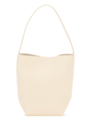 The Row Grained Leather Medium N/s Park Tote Bag In White
