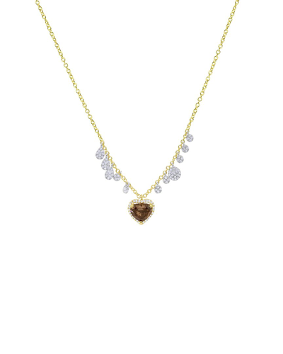 MEIRA T MEIRA T 14K 0.21 CT. TW. DIAMOND HEART NECKLACE