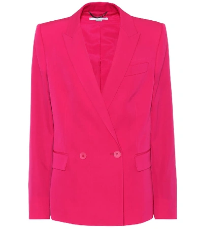 Stella Mccartney Sofia 羊毛斜纹布西装式外套 In Pink