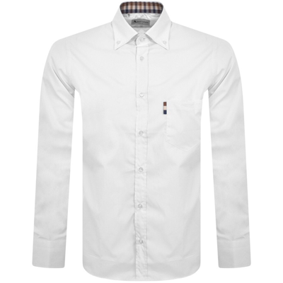 Aquascutum London Long Sleeve Shirt White