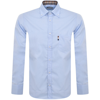 AQUASCUTUM AQUASCUTUM LONDON LONG SLEEVE SHIRT BLUE