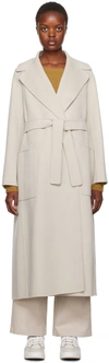 's Max Mara Belted Long-sleeved Coat In 071 Beige