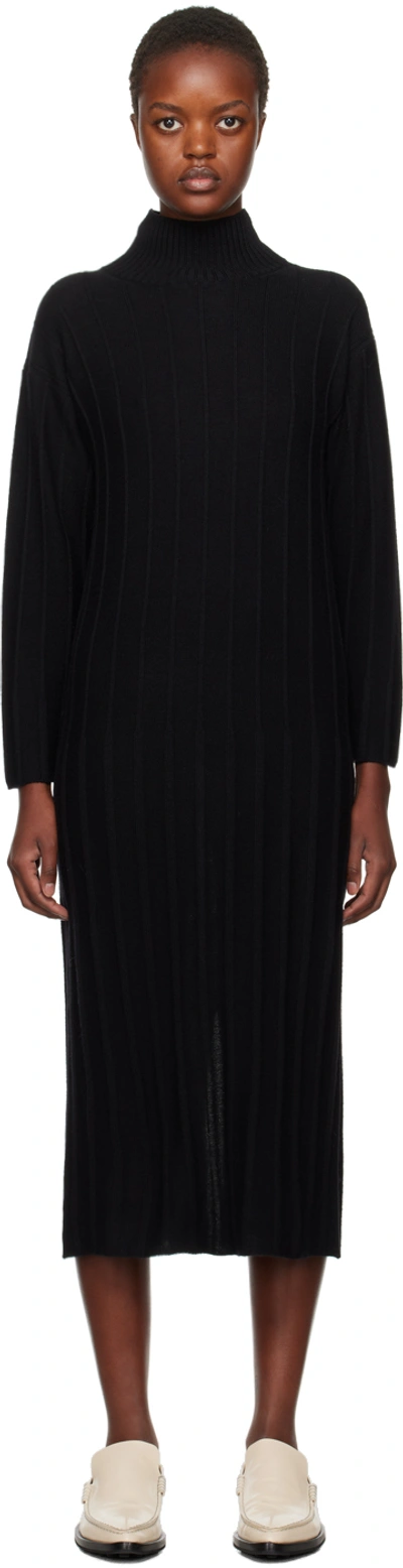Max Mara Black Arezzo Midi Dress In 009 Black