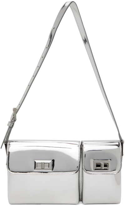 By Far Silver Billy Bag In Sv Silver