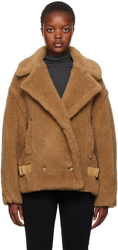 Max Mara Brown Davy Jacket In 001 Camel