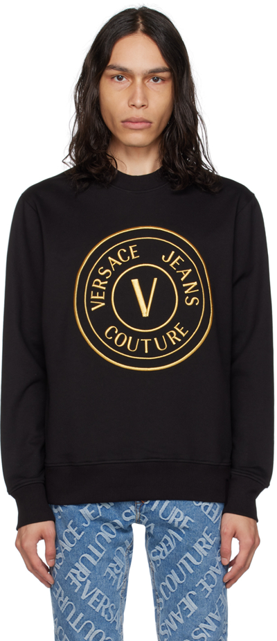 Versace Jeans Couture Black V-emblem Sweatshirt