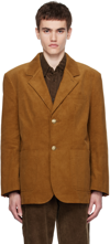 Dunst Tan Two-button Blazer In Camel Beige