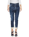 DSQUARED2 DSQUARED2 WOMAN JEANS BLUE SIZE 4 COTTON, ELASTANE, SILK, POLYAMIDE,42599068XO 4