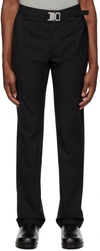 Alyx Metal Buckle Wool Blend Suit Pants In Blk0001 Black