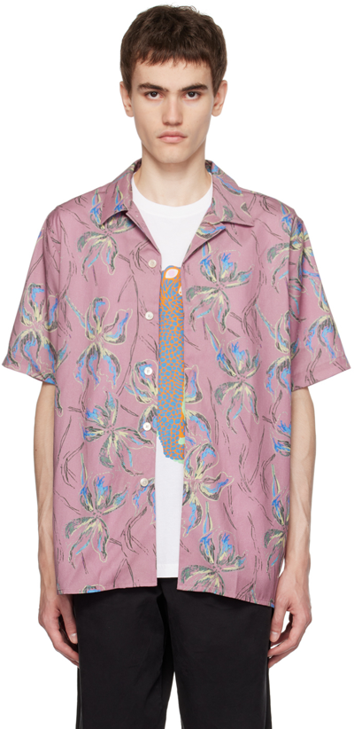 Ps By Paul Smith Pink Graphic Shirt In 10 Yellows