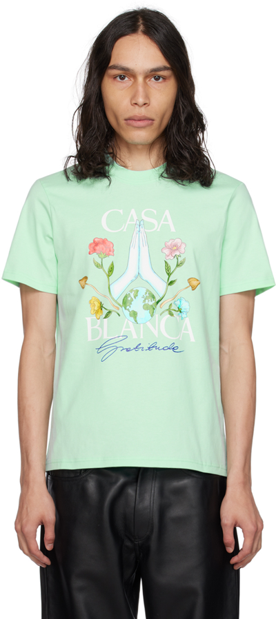 Casablanca Blue 'gratitude' T-shirt