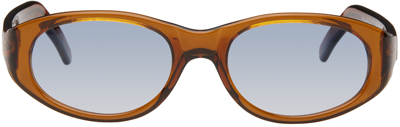 Our Legacy Orange Unwound Sunglasses In Light Treacle