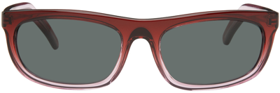 Our Legacy Red Shelter Sunglasses In Diluted Carmine