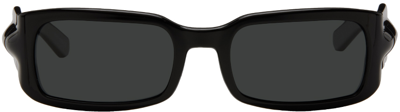 A Better Feeling Black Gloop Sunglasses In Coated Black Tr90/bl