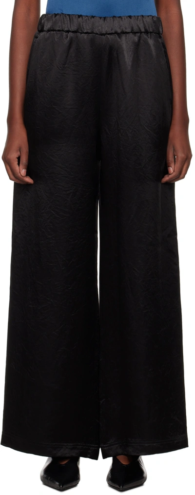 Max Mara Black Acanto Lounge Pants In 006 Black