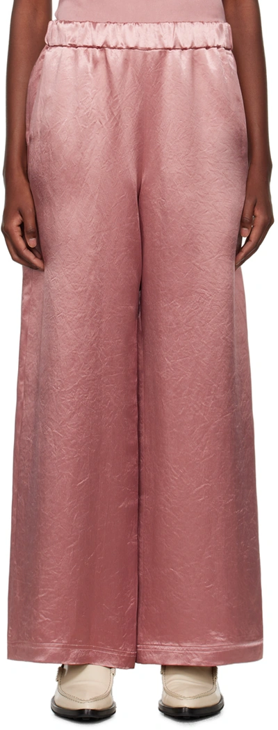 Max Mara Pink Acanto Lounge Trousers In 069 Pink