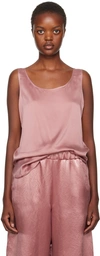 Max Mara Pink Pan Tank Top In 066 Pink