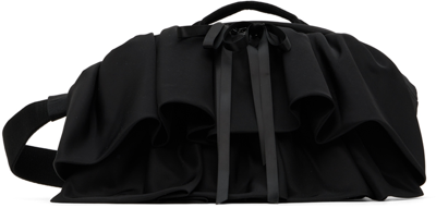 Simone Rocha Ruffled Nylon Cross-body Bag In Black
