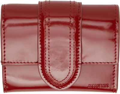 Jacquemus Le Compact Bambino Flap Wallet In Red