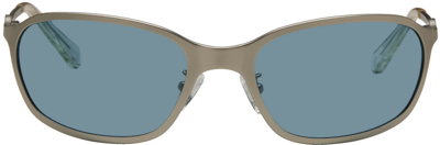 A Better Feeling Silver Paxis Sunglasses In Blue