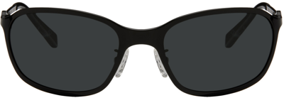 A Better Feeling Black Paxis Sunglasses In Black Steel/black