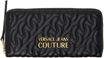 Versace Jeans Couture Black Quilted Wallet In E899 Black