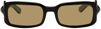 A Better Feeling Black Gloop Sunglasses In Coated Black Tr90/am