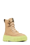 Sorel Caribou Leather Lace-up Boots In Green