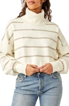 Free People Cream Paulie Sweater In Moonbeam Combo
