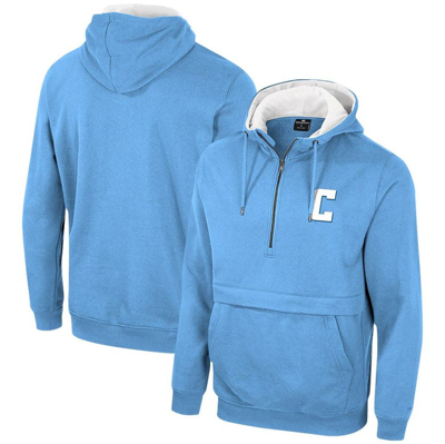 Colosseum Light Blue Columbia University Team Half-zip Pullover Hoodie